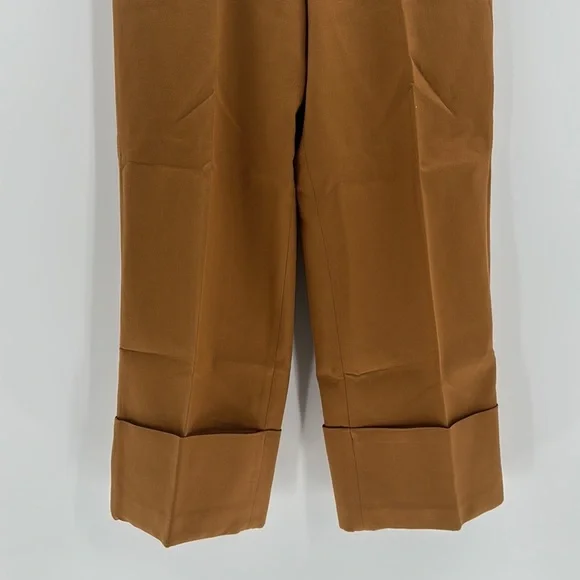 COS Cuffed Wide Leg Pants in Dark Tan, US10 - Picture 7 of 10
